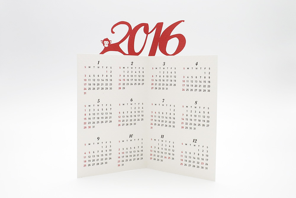 Calendar 2016
