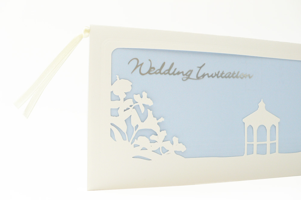 Blue Hawaii Wedding Reception Invitation